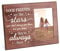 FINGERINSPIRE Gute Freunde sind wie Sterne Man Sieht sie Nicht Immer Aber Man weiß DASS sie Immer da sind Freund Bilderrahmen 10x15cm einzigartiger Geburtstags-Fotorahmen aus Holz für die Freundin