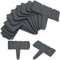 Gimisgu Bordure de pelouse en plastique - 25 m - Anthracite - 100 pièces - Bordure de jardin en polypropylène