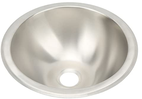 Évier de Cuisine pour Camping-car, pour Camping-car, Tréfilage Rond en Acier Inoxydable 304, Lissage, Gain de Place, évier Rond
