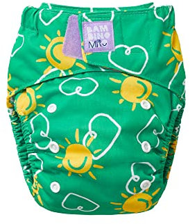 Bambino Mio, Revolutionary Reusable Nappy - Sustainable, Washable, Chemical-Free Eco Nappy from Newborn to Toddler (Shine)