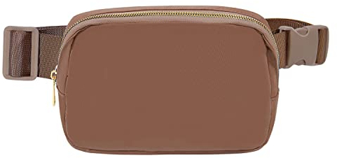 XZQTIVE Bauchtasche für Damen Gürteltasche Brusttasche Herren Mode Hüfttaschen Crossbody Bag Handytasche Umhängetasche mit verstellbarem Riemen,Braun