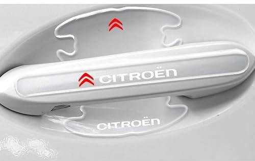 8Pcs Car Door Handle Protectors Stickers, for Citroen C1 C3 C4 Cactus C-Zero Berlingo Multispace Picasso Spacetourer Car Door Cup Paint Protection Film
