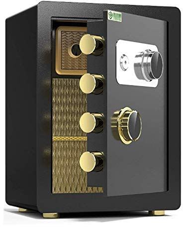 Sicherheitssafe Box, Tresore Mechanisch, Haushalt Kleine 45cm Stahl Sicherheitsschrank, Brandschutz, Anti-Diebstahl, Große Kapazität Hotel/Unternehmen Dokument Aufbewahrungsbox, 3 Farben
