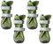 Spark Paws Wasserabweisende Hundeschuhe für mittelgroße und große Hunde, rutschfeste reflektierende Hundestiefel für Regen, Schnee, Wandern, 4er-Set - Green, B