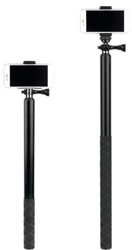 3 Meter lange Selfie-Stick Extended Edition für X3 Go 3 Ace, X3 ONE X2 und andere Action-Kameras, unsichtbarer Selfie-Stick-Einbeinstativ mit 1/4 Zoll
