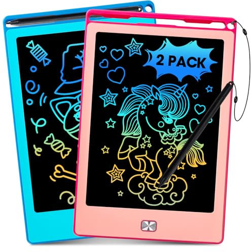 Kinayue Tableta Escritura Niños LCD 8,5 Pulgadas, Pizarra Magnetica Infantil Reutilizable, Juguete de Viaje de Aprendizaje Educativo, Regalo Cumpleaños Navidad, Tablet Dibujo Niños de 3 a 10 años