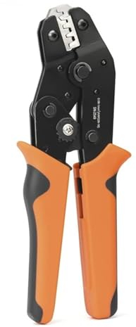 nmbhus Ratschen-Draht-Crimpzange for JST ZH 1,5 Mm, PH 2,0 Mm, XH 2,5 Mm, Dupont 2,54 Mm Pitch Open Barrel Terminal Crimpzange Komfortabler Bediengriff(SN-2549 Economy)