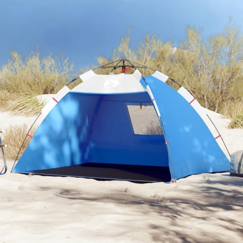 Somanki Strandzelt 2 Personen Azurblau Quick Release Wasserdicht, Caming Zelt, Camping Tents, Camping-Zelt - 4005296