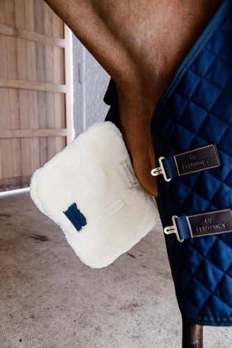 Kentucky – bröstförlängare quiltad med päls 2 spännen marin