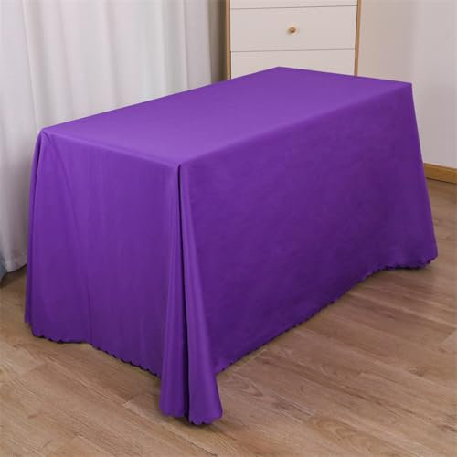 KLUOT Party tischdecke 180 x 280 cm Lila Tischdecken Abwaschbar Rechteckig Polyester Tischtuch Tischwäsche Ornamente Schmutzabweisend Pflegeleicht