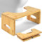 erdiegle Toilettenhocker Erwachsene Holz, Klappbarer WC Hocker für Erwachsene, Toilettenhocker Klappbar Bamboo 40 * 19.5 * 17.5CM