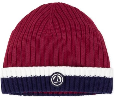 Petit Bateau Bonnet bébé en Tricot doublé en Polaire