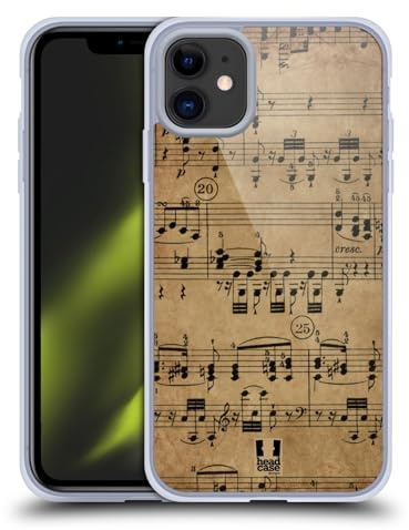 Head Case Designs Beethoven Spartiti Musicali Custodia in Gel [Protezione di Grado Militare] Compatibile con Apple iPhone 11 E Compatibile con MagSafe