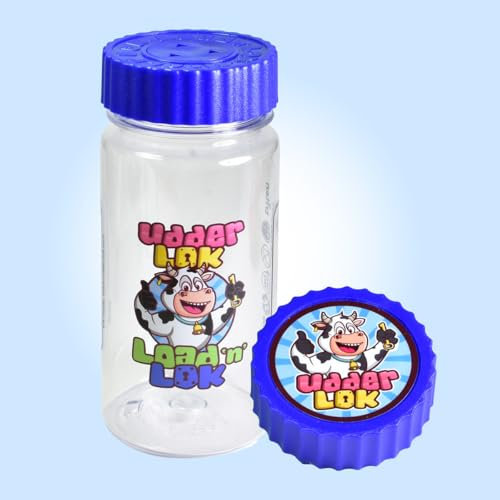 Load 'n' Lok Storage Bottle by UdderLok - The Original Milk Bottle Lock - 500ml (Blue)