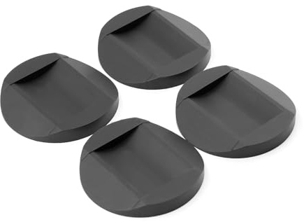 4 Stück Möbeluntersetzer rutschfest Gummi Anti-Rutsch-Matte Schwarz | Rollenuntersetzer Gummifüße Pads Möbel Untersetzer für Böden Räder Möbel Sofas und Bett
