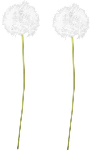 MOTHNUR 2 Stück Künstliche Löwenzahn-Dekoration Realistische Löwenzahnblüten Pusteblumen Deko Blumenarrangement Für Wohnzimmer Herbstdeko Hochzeit Und Bastelprojekte