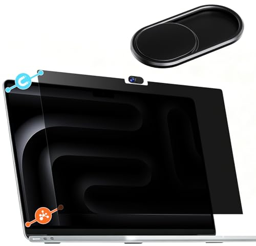 imluckies Filtro de Privacidad Magnético para MacBook Pro 16 pulgadas (2021–2026, M1/ M2 / M3/ M4/ M4/ Pro/Max) – Extraíble & Reutilizable, Protector Mate Anti-Reflejo con Tapa de Lente