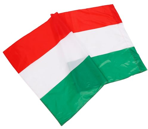 Générique Drapeau Hongrois en Polyester 90x150 Cm, Drapeau Extérieur Léger et Résistant pour Décoration de Jardin, Ornements de Drapeaux Hongrie, pour Pendaison de Crémaillère et Événements