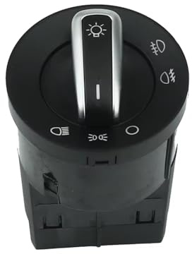 Auto Licht Schalter Kompatibel Mit VW Für Polo Für 9N Für 9N3 1999 2000 2001 Für Lupo 1998 1999 2000 2001 2002-2005 Chrom-Scheinwerfer-Steuerschalter