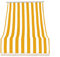 IlGruppone Tenda da Sole Tessuto Resistente per Esterno, Terrazzo, con Anelli Lavabile Frange Pizzo, da Balcone - Giallo - 200x295 cm