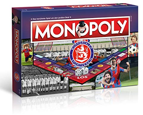 Winning Moves Monopoly: Wuppertaler SV Fußball Brettspiel für 6 Spieler ab 8 Jahren