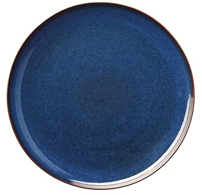 ASA Assiette plate, Céramique, bleu nuit, 26,5cm
