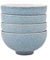 Denby - Elements Blue Rice Bowls Set of 4 - Dishwasher Microwave Safe Crockery 480ml 13cm - Blue, White Ceramic Stoneware Tableware - Chip & Crack Resistant Soup Bowls