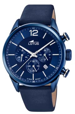 Lotus HerrenArmbanduhr Chronograph Quarz Leder 18681/1
