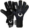 Renegade GK Eclipse Helix Professionelle Torwarthandschuhe | 4mm EXT Contact Grip & Breathaprene | Schwarz & Weiß Fußball Torwart Handschuhe (Größe 7, Jugend, Negative Cut, Level 5)