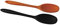 Fackelmann 40369 Silikonlöffel, 28,3 x 5,5 cm, Soft Collection, schwarz oder orange, Menge: 1 Stück