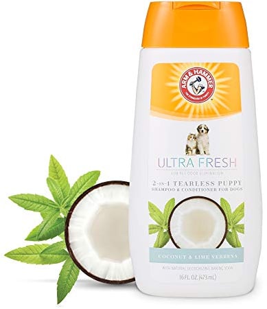 Arm & Hammer Ultra Fresh 2-In-1 Tearless Puppy Shampoo + Conditioner With Buttermilk & Coco Butter 473 ml (Pack of 1)