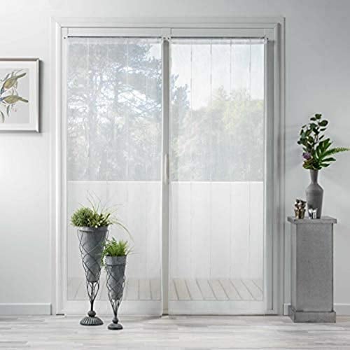 Douceur d'Intérieur 1626483 Coppia, Poliestere, Bianco, 2 x 70 x 200 CM