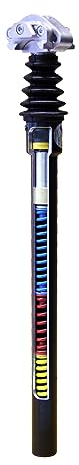 Airwings EXPLETO TRAVEL Gefederte Sattelstütze mit Linear-Kugellager, 425mm Länge (Hard, Ø30,9mm)