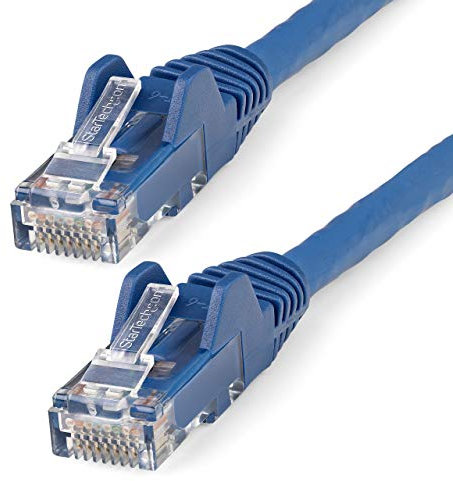 StarTech.com 6in (15cm) CAT6 Ethernet Cable - LSZH (Low Smoke Zero Halogen) - 10 Gigabit 650MHz 100W PoE RJ45 UTP Network Patch Cord Snagless w/Strain Relief - Blue CAT 6, ETL Verified (N6LPATCH6INBL)