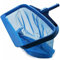 Accesorios de red de skimmer de piscina, herramientas de pala resistentes para limpiar la piscina, rastrillo de hojas de malla fina con marco de plástico resistente