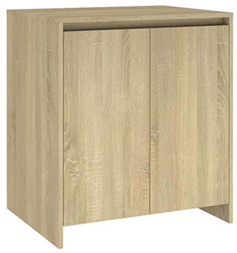 vidaXL Sideboard Home Bedroom Living Room Hallway Furniture Modern Decor Storage Side Cabinet Organiser Cupboard Buffet Sonoma Oak Chipboard