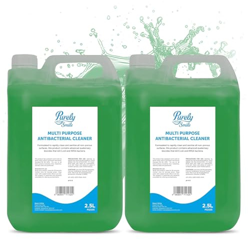Blake & White Antibacterial Multi Surface Cleaner 2.5L - Purely Smile Powerful Green Floor Cleaner Liquid for Walls and Unpolished Floors - Unscented Floor Cleaners - Pack of 2