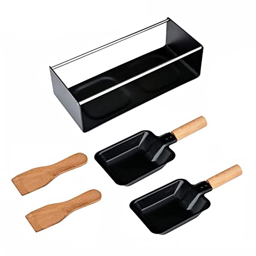 Edorco 2 Sartén para derretir Queso | Juego de asador de Queso Antiadherente para el hogar | asador portátil Antiadherente para Hornear, Juego de Estufa, prácticos Accesorios para Placa