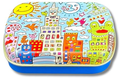 Bonbondose, Pillendose, Minidose FridolinEdition- Metall - Motiv: New York City - Maße: 6,0 × 1,8 × 5,0 cm