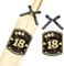 Sumerk 6 Pcs 18th Birthday Wine Bottle Labels and 6 Pcs Bows 18th Bow Birthday Stickers 18 Stickers Happy Birthday Gift Idea Decorations for Him Her