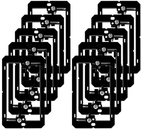 Iwillink Low Voltage Mounting Bracket (1-Gang, 10 Pack) for Single Gang Wall Plate, Telephone Wires, Network Cables, HDMI, Coaxial, Speaker Cables
