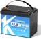 KEPWORTH Batteria al litio LiFePO4 12V 100Ah Mini con Protezione 100A BMS a Bassa Temperatura e 4000+ cicli, Batteria da 1280Wh per Camper, Barca, Casa, Kit di Pannelli Solari, Campeggio, Fotovoltaico