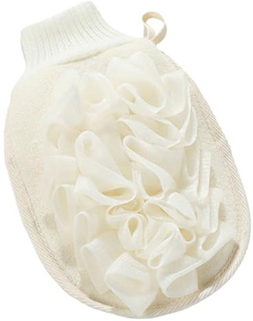 FOMIYES Badetuch Massagetücher Peeling-körperpeeling Japanischer Waschlappen Peeling-handtuch Körper Waschlappen Koreanischer Peeling-handschuh Handschuhe Mann Gefrostet Puff Flachs