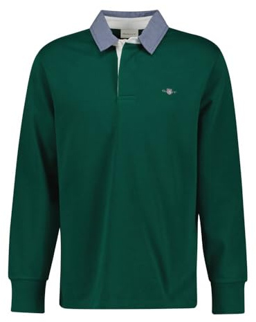 GANT REG Chambray Heavy Rugger, Deep Forest Green, XL