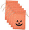PRETYZOOM Hexen Beutel 10 Stk Halloween Lustige Ventilschaftkappen Ersatzset Für Brillenscharniere Kürbis-süßigkeiten-tasche Orangefarbene Tasche Mit Kordelzug Kordelzugbeutel