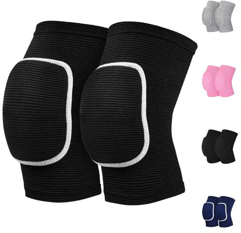 HISFFOG Rodilleras de voleibol para mujeres, hombres, adolescentes, niñas, niños, rodilleras para voleibol, baloncesto, fútbol, danza, yoga, tenis, correr, ciclismo, entrenamiento, escalada, lucha