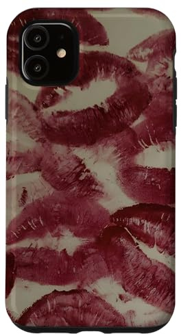 Kisses Lipstick Marks Lips for Women Girls Makeup Lover Hülle für iPhone 11