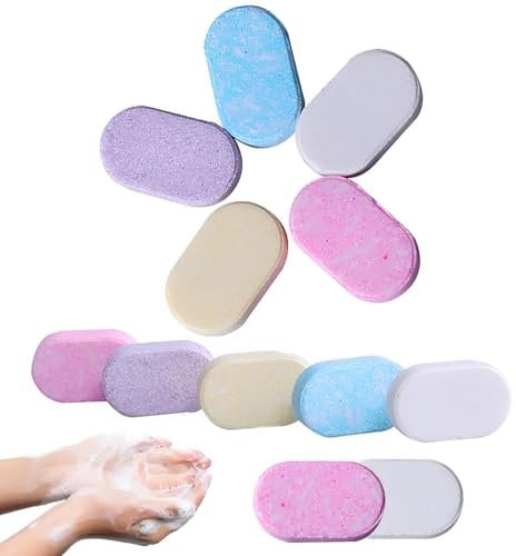 Foam Hand Wash, 12 Pcs Soap Refill, Sustainable Compressed Foaming Hand Soap Scent Foaming Hand Soap Refill Tablets for Kitchen/Bathroom/Hand Wash Pods Foaming Hand Wash