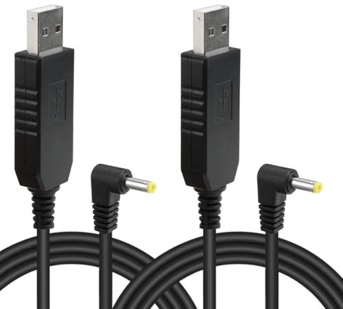 2 Pack 6V Charger for Omron Blood Pressure Monitor USB Charger Charging Cable Replacement Compatible with Omron Blood Pressure Monitors Power Cord for X3 Comfort X7 Smart M2 M4 M6 M10-IT X4 Smart