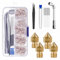 40 Stück Düsen 0,2 mm 0,4 mm 0,6 mm 0,8 mm Düsen,3D-Drucker Messing Düsen für Creality Ender 3 V2 /Ender 3/Ender 3 Pro/Ender 3 Max/Ender 5 Pro, Ender 3 S1/Ender 3 Neo/CR 10 Serie...